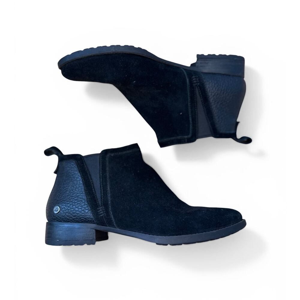 Ugg Black McClaire Suede Slip On Ankle Booties Women's Size 7.5 Style 1105909